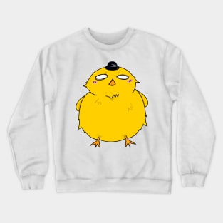 Chick With A Bowler Hat Crewneck Sweatshirt